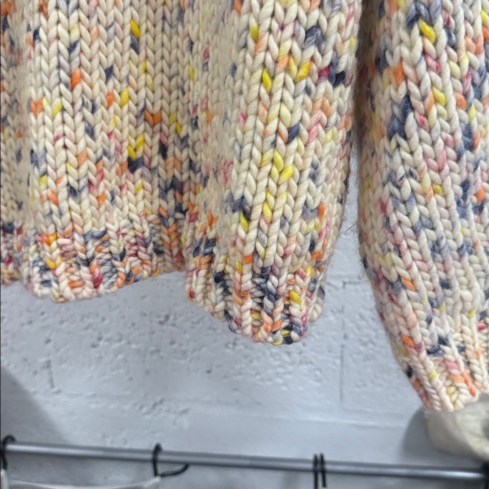 Ulla Johnson Cream Multicolor Knit Turtleneck Sweater - Thick NEVER WORN - Small - Picture 4 of 6